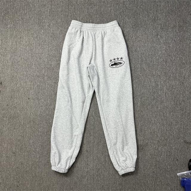 Corteiz Alcatraz 4th Anniversary Fleece Tracksuit Hoodie Pants Black Gray White Blue
