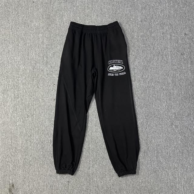 Corteiz Classic Alcatraz Base Fleece Tracksuit Hoodie Sweatpants Black White Gray Blue