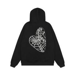 Revenge Hearts Hoodie Black Gray