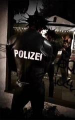 Vetements  Polizei Biker Leather Jacket Black Green