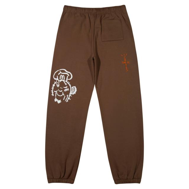 Travis Scott Cactus Jack x McDonald's Brown Sweat Pants Brown