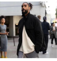 FEAR OF GOD 6th Suede Workwear Jacket Black Beige