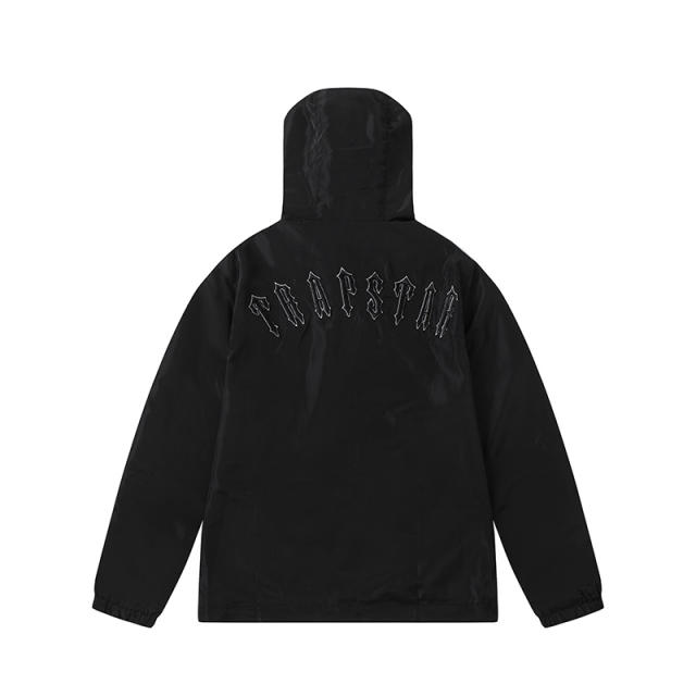 Trapstar Black Pullover Windbreaker Black