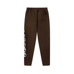 Travis Scott x Fragment Design Cactus Jack Graffiti Print Joggers Sweatpants Brown