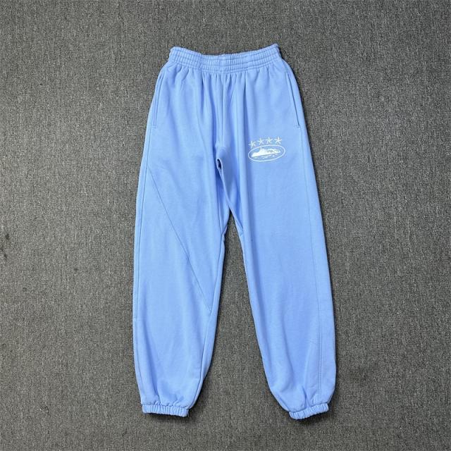 Corteiz Alcatraz 4th Anniversary Fleece Tracksuit Hoodie Pants Black Gray White Blue