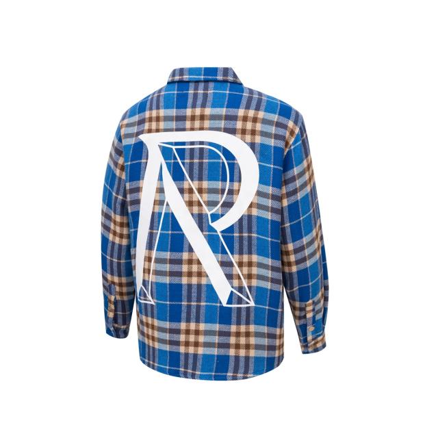 Represent Flannel Plaid Shirt Blue