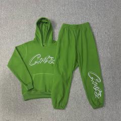 Corteiz Alcatraz 4th Anniversary Fleece Tracksuit Hoodie Pants Black Gray White Blue