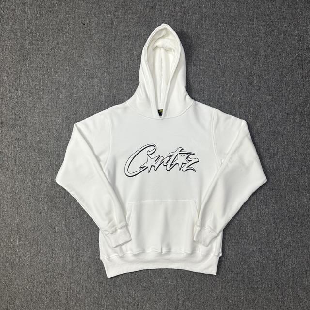Corteiz Alcatraz 4th Anniversary Fleece Tracksuit Hoodie Pants Black Gray White Blue