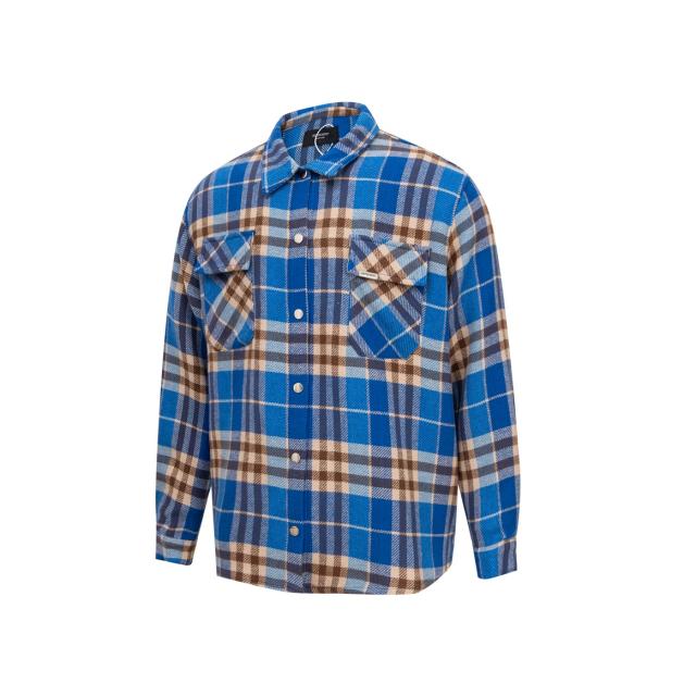 Represent Flannel Plaid Shirt Blue