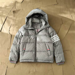Thom Browne Puffer Down Jacket Black Gray