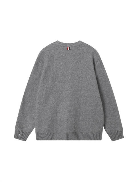 Thom Browne Knit Sweater Navy Blue Gray