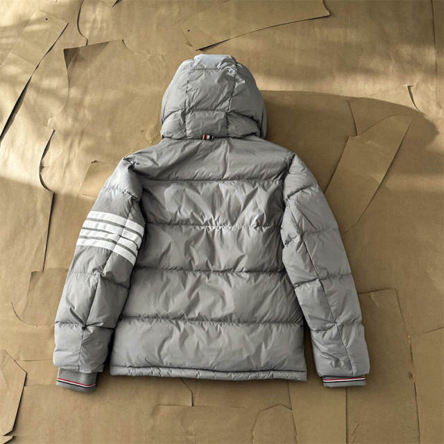 Thom Browne Puffer Down Jacket Black Gray