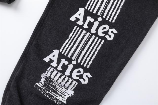 Saint Michael Washed Black Hoodie with Roman Architecture Print
