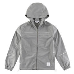 Thom Browne Nylon Jacket Green Gray