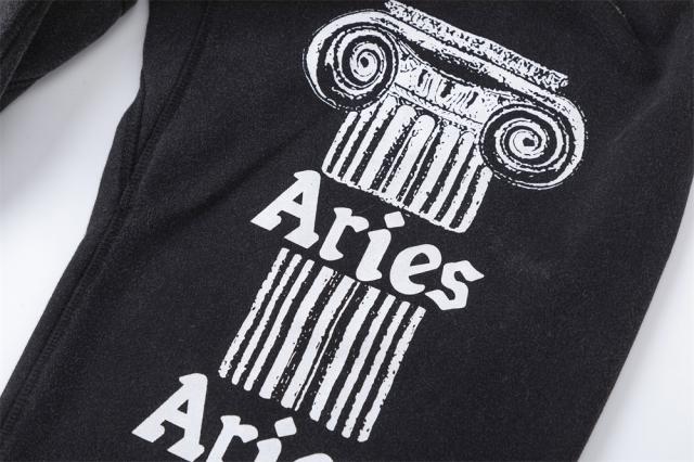 Saint Michael Washed Black Hoodie with Roman Architecture Print