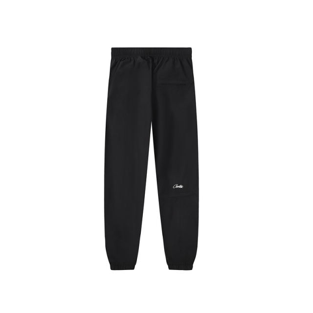 Corteiz Drill-Style Woven Track Pants - Black