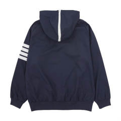 Thom Browne Nylon Jacket Navy Blue Gray