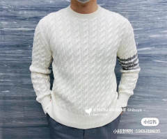 Thom Browne Sweater White Blue Gray