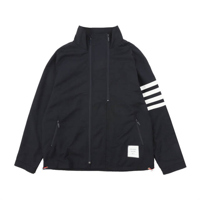 Thom Browne Nylon Jacket Black Gray