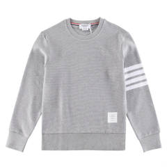 Thom Browne Waffle Sweater Gray/Navy Blue/Green