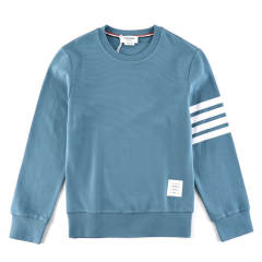 Thom Browne Waffle Sweater Gray/Navy Blue/Green