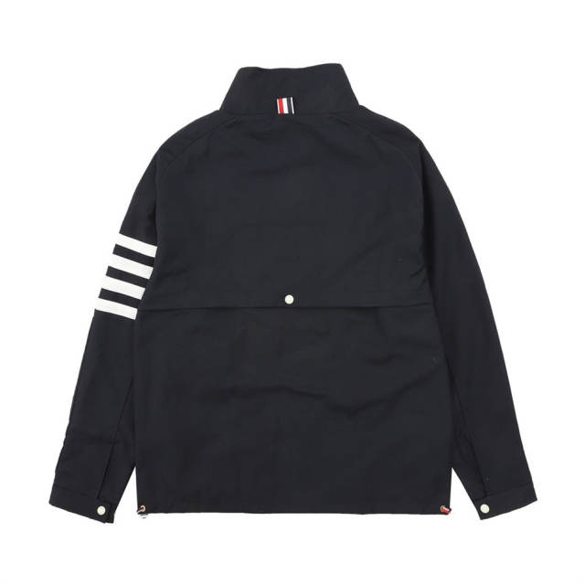 Thom Browne Nylon Jacket Black Gray
