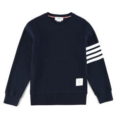 Thom Browne Waffle Sweater Gray/Navy Blue/Green