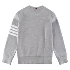 Thom Browne Waffle Sweater Gray/Navy Blue/Green