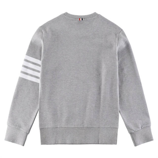 Thom Browne Waffle Sweater Gray/Navy Blue/Green