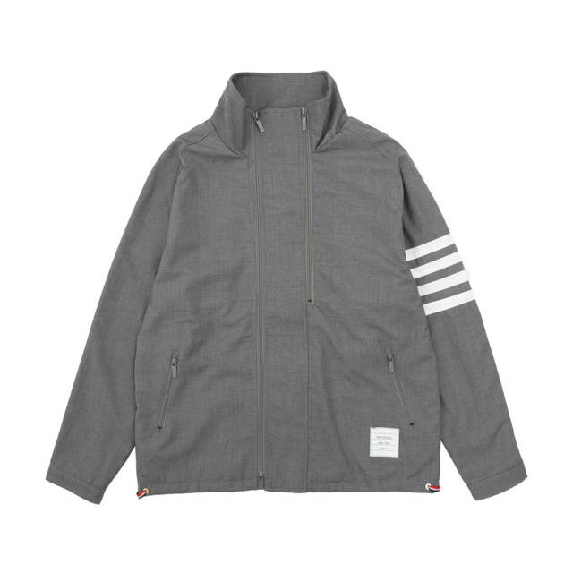 Thom Browne Nylon Jacket Black Gray