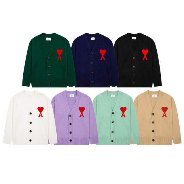Ami Knit Sweater Luxe Knit Cardigan Sweater