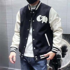 Chr0me Hearts Towel Embroidery Horseshoe Logo Varsity Jacket Reps