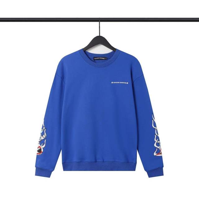 2023Chr0me Hearts Matty Boy Space-Themed Blue Sweatshirt Reps