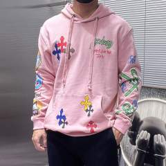 Chr0me Hearts 22FW Pink Sex Records Hoodie Pink