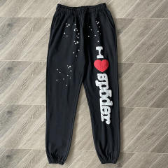 1:1 Quality Spider Worldwide Black I Love Hoodie Black