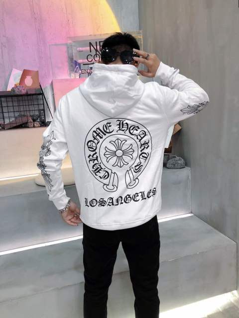 Chr0me Hearts Los Angels Hoodie (Black/White)