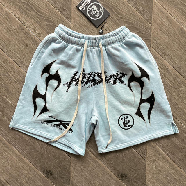 Hellstar Studios Sky Blue Hoodie & Shorts - The Pantheon of Streetwear Reps