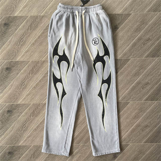 Hellstar Studios Vintage Washed Tracksuit Gray Hoodie Pants