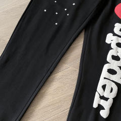 1:1 Quality Spider Worldwide Black I Love Hoodie Black
