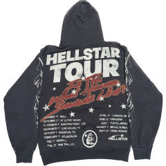 Hellstar Studios Tour Records Vintage Washed Hoodie