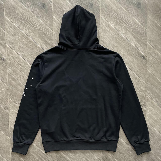 1:1 Quality Spider Worldwide Black I Love Hoodie Black