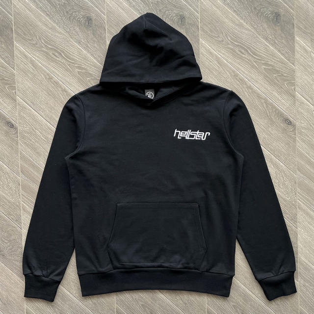 Hellstar vintage Rheinstone Washed Hoodie  Black