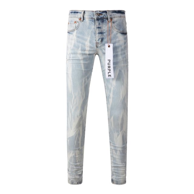 #7017 1:1 PURPLE BRΑND Light Indigo Denim Jeans
