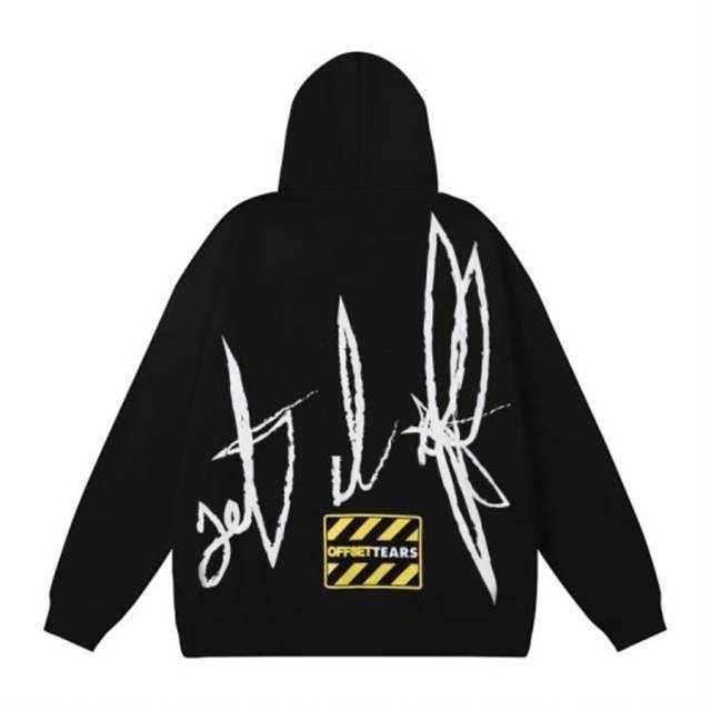 Denim Tears Orange Logo Hoodie Black Green White