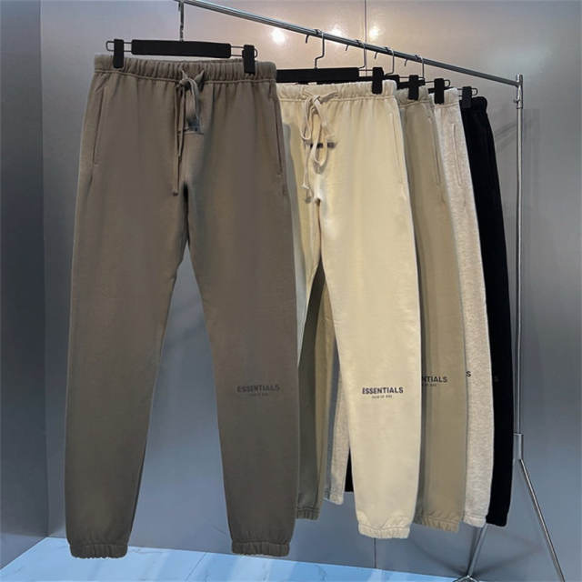 Fear of God Essentials Sweat Pants (Khaki Black Beige Gray Brown)