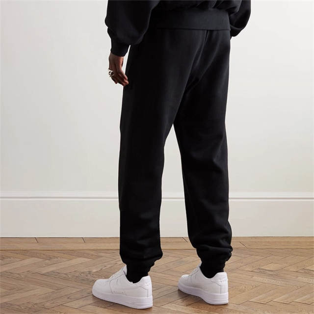 Fear of God Essentials Rubber Logo Sweat Pants Khaki Black