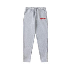 Trapstar Embroidered Logo Fleece Tracksuit Hoodie Pants (Gray/Black)