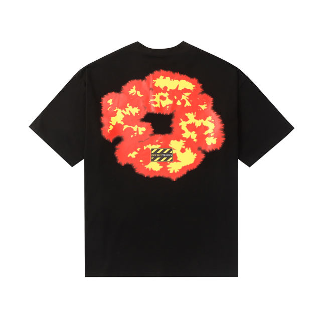 Denim Tears Orange Logo T-Shirt Black Blue