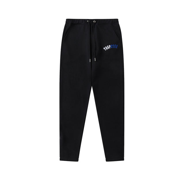 Trapstar Embroidered Logo Fleece Tracksuit Hoodie Pants (Gray/Black)