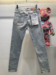 [Best Quality]1:1 PURPLE BRΑND Light Indigo Denim Jeans 23SS Pants